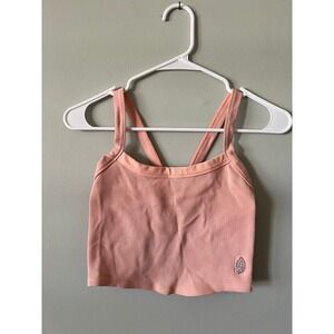 FP Movement Cropped Top Ribbed Peach Top Women Size M/L